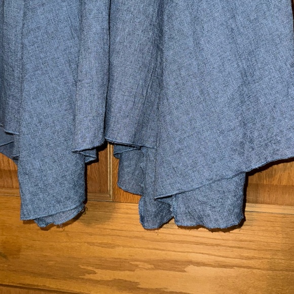Blue Cloth Midi Skirt - Picture 5 of 7